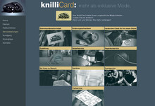 Bewerbung der Kundenkarte im Webauftritt, Knilli Website, Knilli Card, CMS, Content-Management-System, Internetauftritt, konzipieren, Promotion, Web-Prsenz